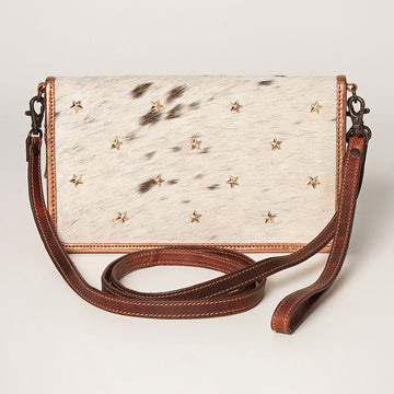 American Darling Organizer Hair-On Genuine Leather Women Bag Western Handbag Purse